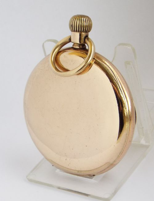 fig 2. Antique 1896 Waltham full hunter pocket watch.