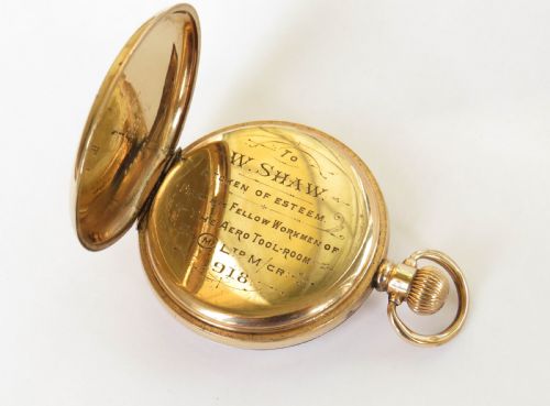 fig 2. WW1 Waltham Marquis pocket watch, aviation
