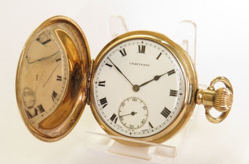 1920s Craftsman Full Hunter Pocket Watch