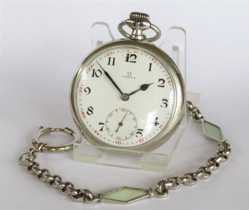 1920s Omega Pocket Watch and Chain