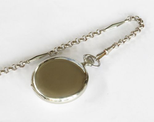 fig 1. 1920s Omega pocket watch and chain