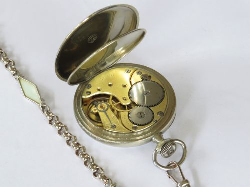 fig 2. 1920s Omega pocket watch and chain