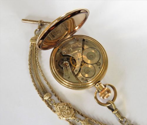 fig 2. 1930s Waltham pocket watch and albert