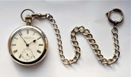 fig 1. Antique English lever pocket watch originally retailed by Hicks & Co. Christchurch & Dunedin.