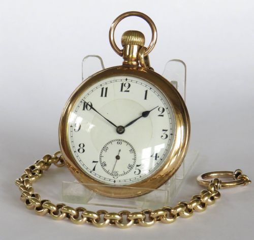 1930s Swiss Pocket Watch and Chain