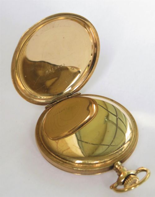fig 2. Antique 1914 Elgin full hunter pocket watch