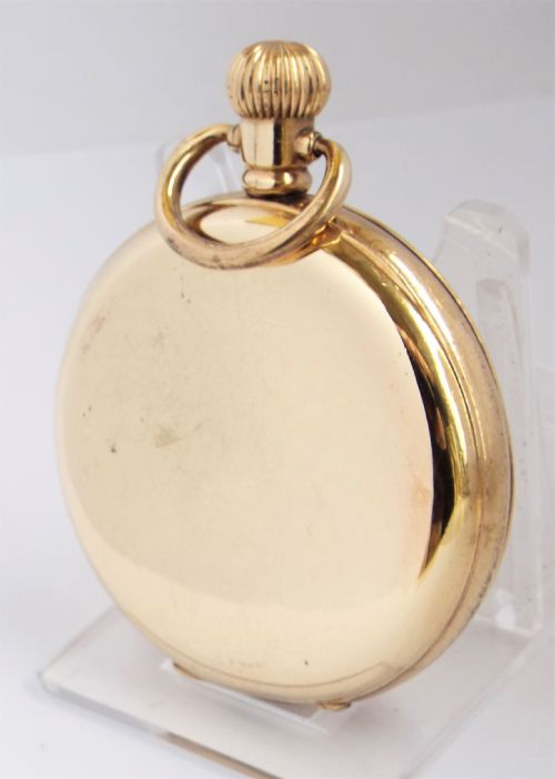 fig 2. A vintage 1920s Swiss half hunter pocket watch.