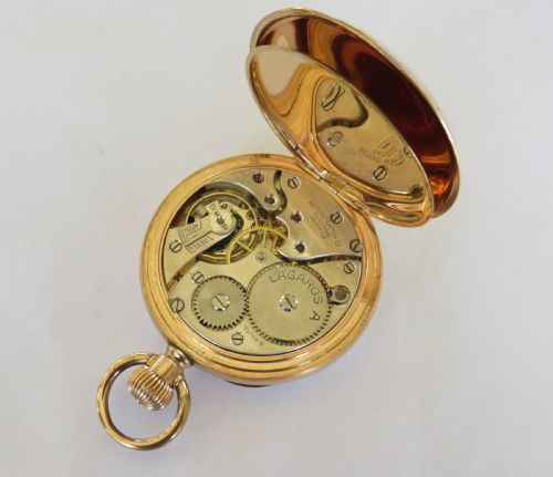 fig 1. 1930s Lagaros pocket watch by Record, Waltham Abbey