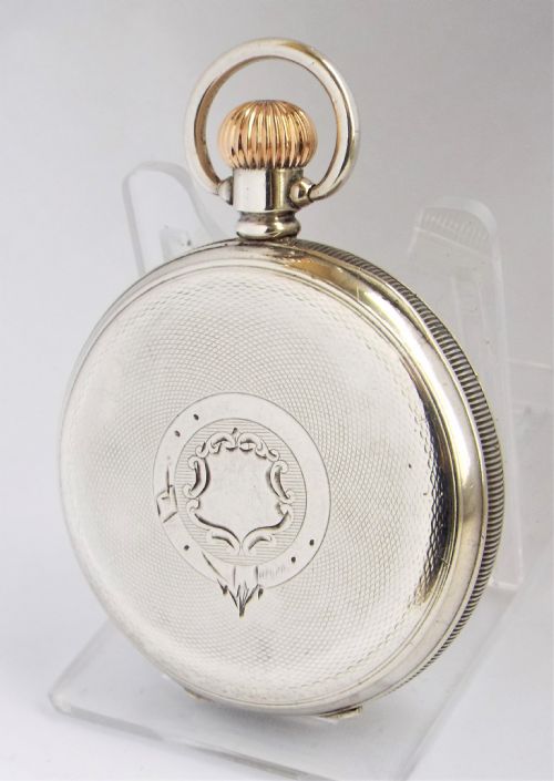 fig 1. Antique silver Waltham pocket watch, 1912.