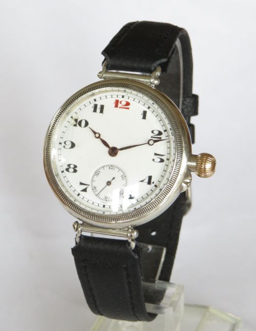 Gents Silver Longines Wrist Watch, 1924