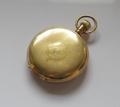 fig 3. Antique Waltham P S Bartlett hunter pocket watch