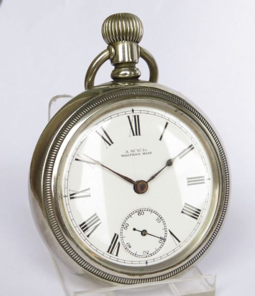 fig 1. Antique Waltham Crescent Street pocket watch