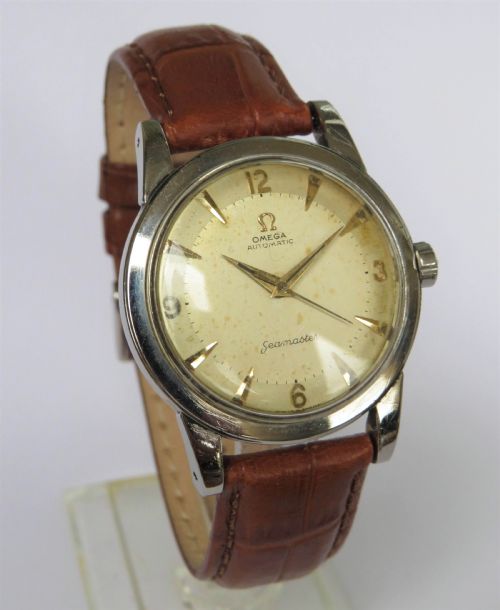 fig 1. Gents 1951 Omega Seamaster bumper automatic watch
