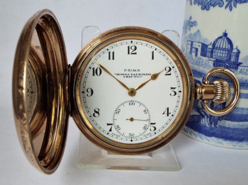 1920s Fattorini Prima Full Hunter Pocket Watch.