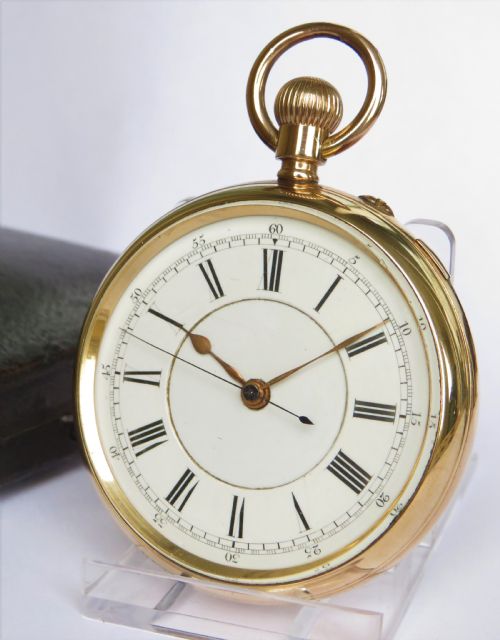 Antique English Centre Seconds Chronograph