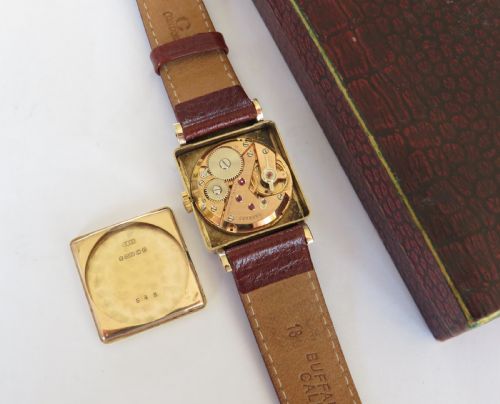 fig 2. Gents 9ct gold Garrard wrist watch, 1954