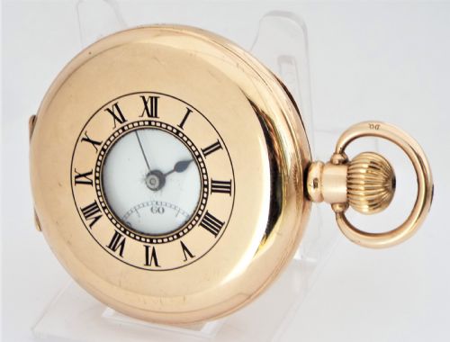 1930s Vertex Half Hunter Pocket Watch.