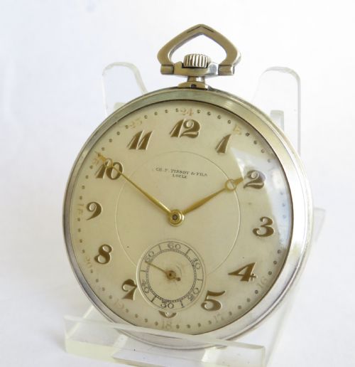 1920s Tissot Silver Pocket Watch