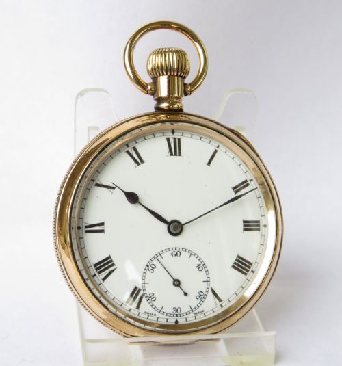 fig 1. Antique Buren gold filled pocket watch