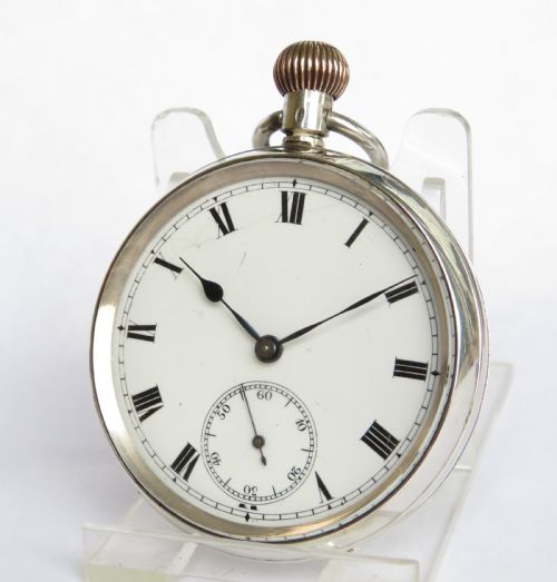 Antique Silver Pocket Watch, 1913