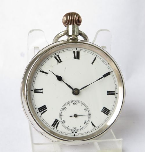 fig 1. Antique silver pocket watch, 1913