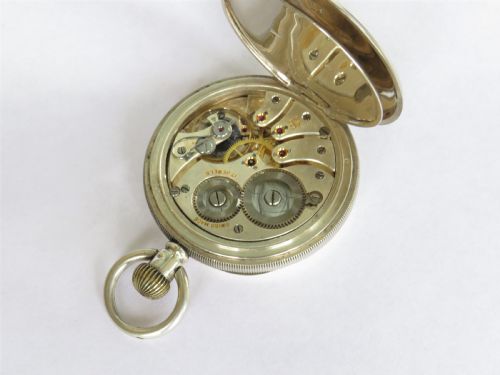 fig 1. 1909 Rotherham & Sons silver pocket watch