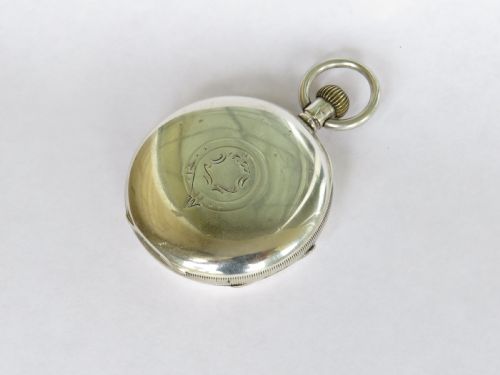 fig 2. 1909 Rotherham & Sons silver pocket watch