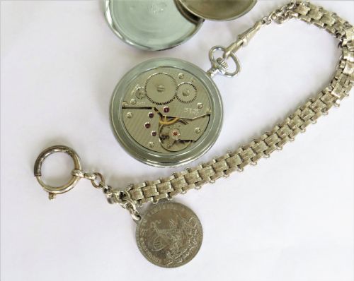 fig 1. Montine BR(S) guards pocket watch and chain