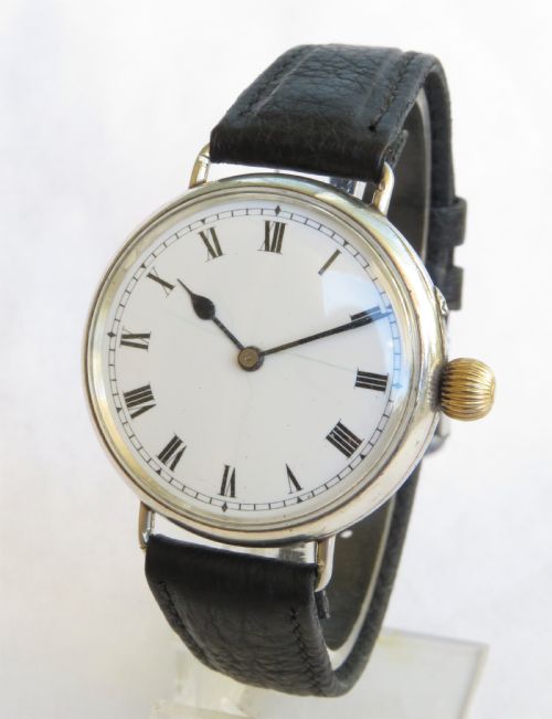 Gents Silver Glashutte Wrist Watch, C1910s