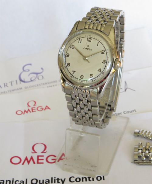 Gents Omega Wrist Watch, Circa 1946, Serviced by Omega