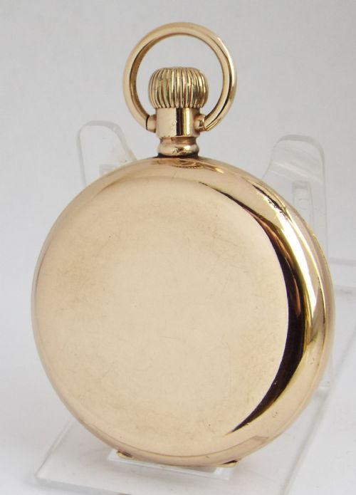fig 2. A vintage 1920s Swiss half hunter pocket watch.
