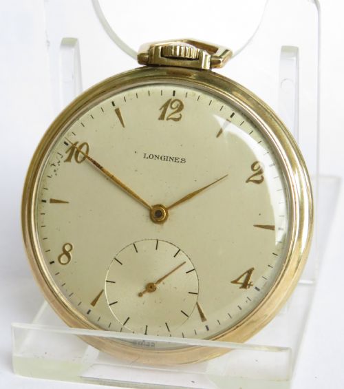 1940s Longines Stem Winding Pocket Watch