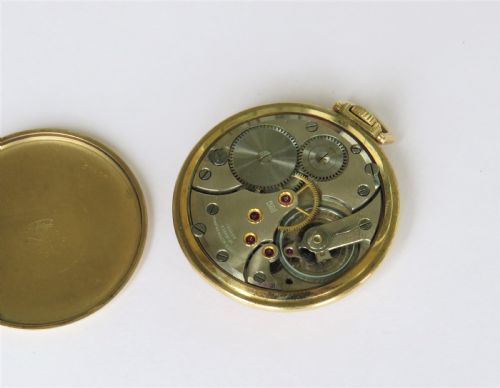 fig 2. 1940s Longines stem winding pocket watch
