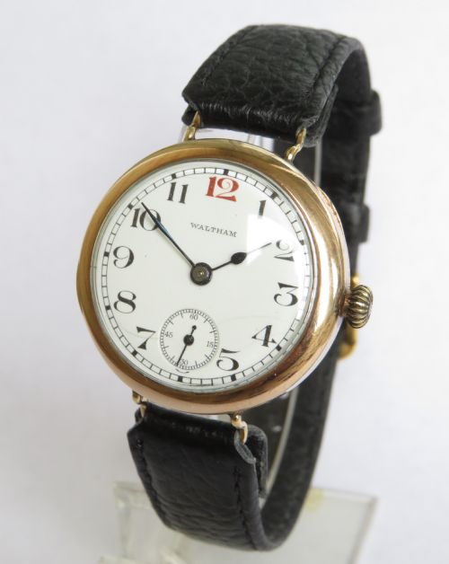 Antique Rose Gold Filled Waltham Wrist Watch