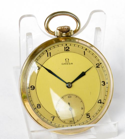 fig 1. 1930s Omega Art Deco pocket watch