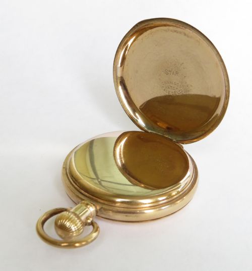 fig 1. 1930s Visible full hunter pocket watch