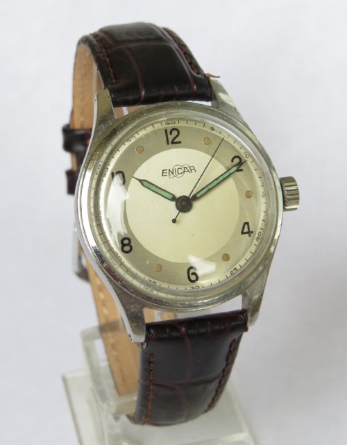 fig 1. Gents 1940s Enicar wrist watch