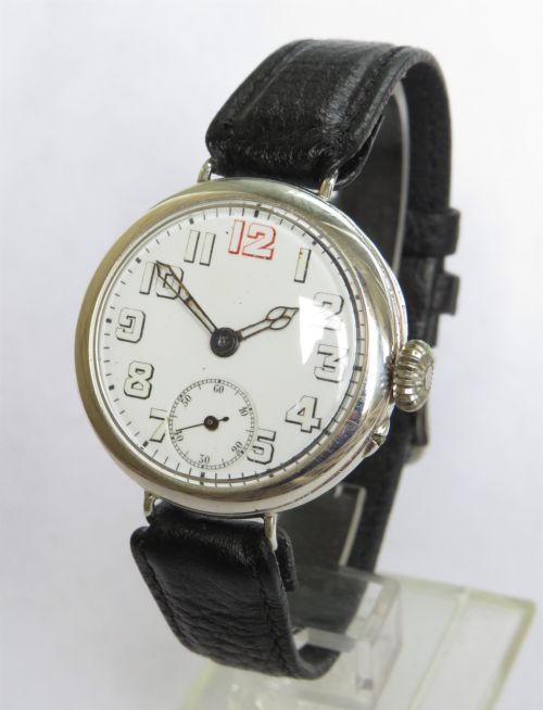 Antique Silver Trench Watch, 1915