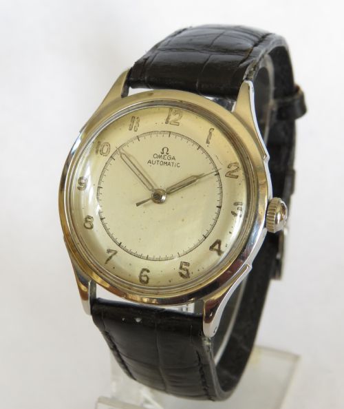 Gents 1940s Omega Bumper Automatic Wrist Watch