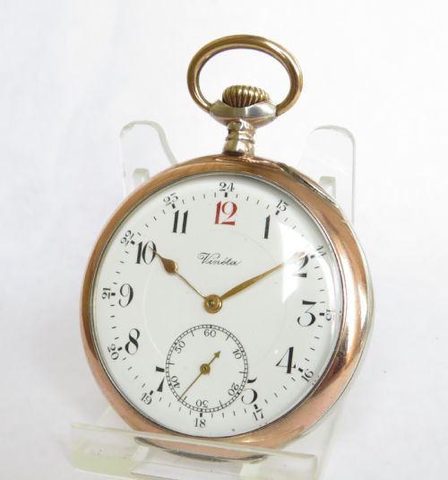 Antique Silver Vinéta Pocket Watch