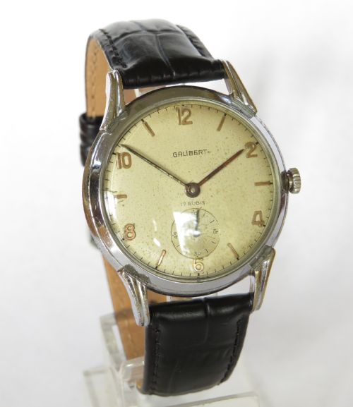 fig 1. Gents early 1950s Galibert wrist watch