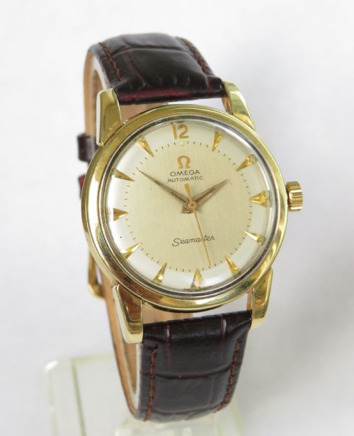 fig 1. Gents Omega Seamaster wrist watch, 1958