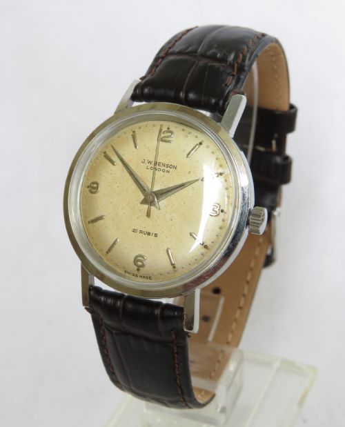 Gents 1950s J W Benson Wrist Watch