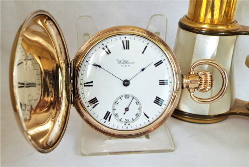 Antique 1903 Waltham Full Hunter Pocket Watch.