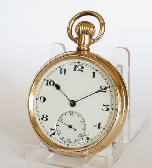 1920s Tavannes Open Faced Pocket Watch