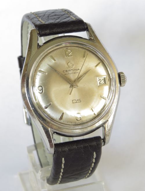 fig 1. Gents Certina DS wrist watch with turtle back