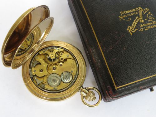 fig 1. Quarter repeater full hunter pocket watch, Thomas Russell & Son