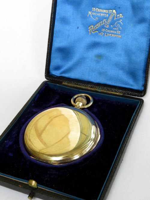 fig 3. Quarter repeater full hunter pocket watch, Thomas Russell & Son