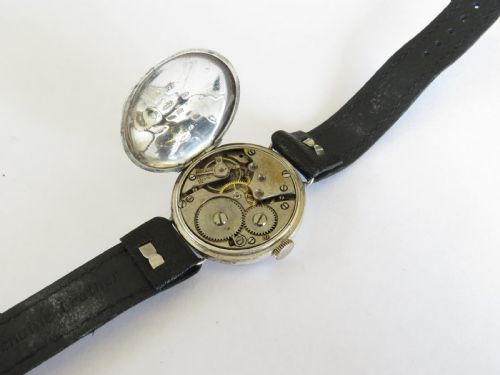 fig 2. Antique silver wrist watch, 1927