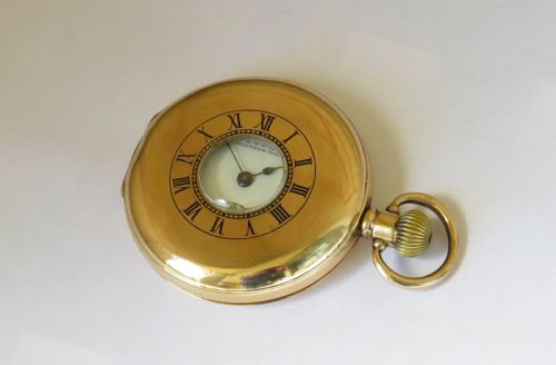 fig 1. Waltham Traveler half hunter pocket watch, 1917